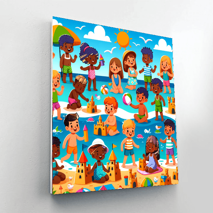 Sunny Beach Days Paint By Numbers Art