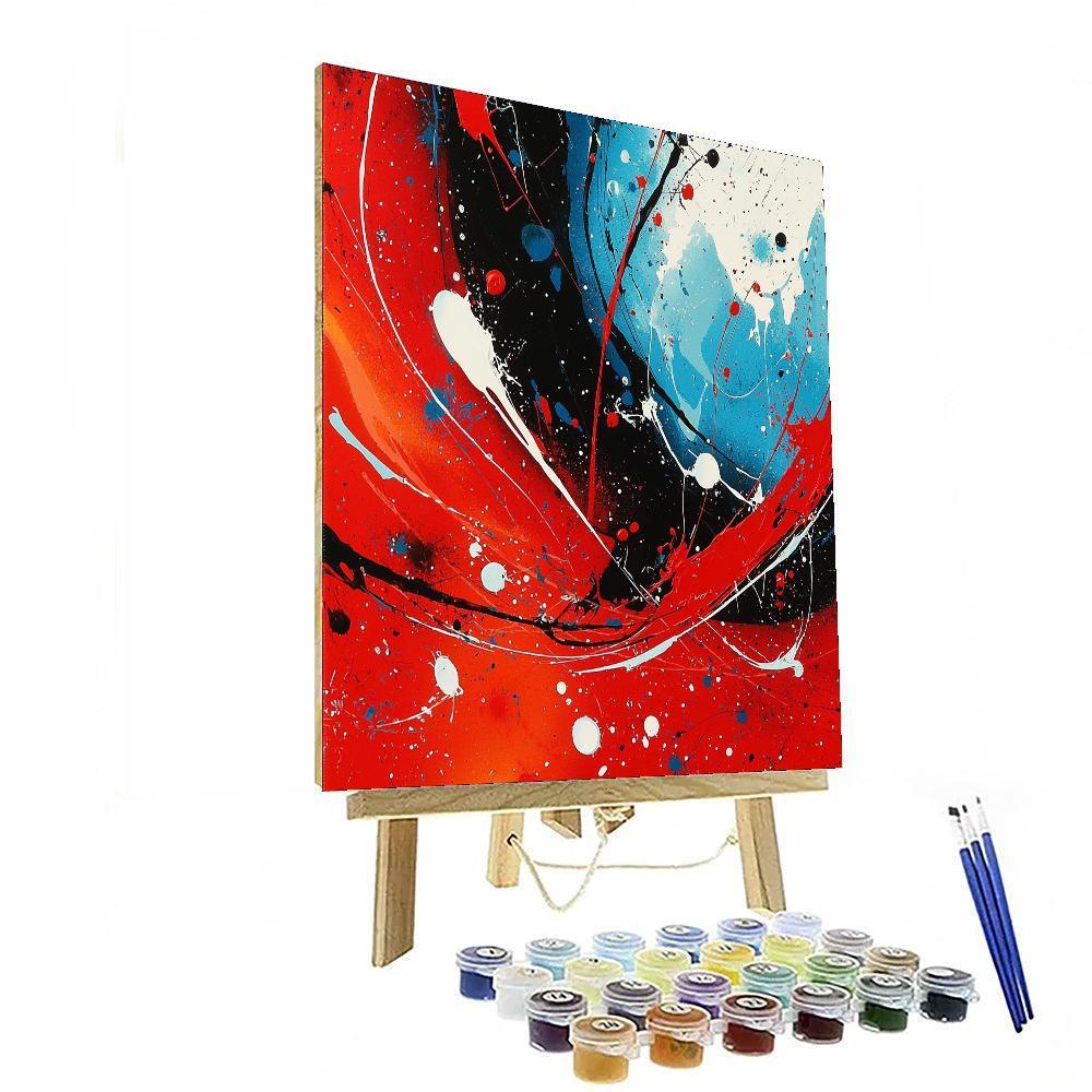 Jackson Pollock Inspired Reflections Of Time And Space  Paint By Color