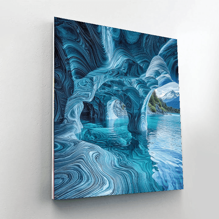 Marble Caves - Patagonia, Chile Paint By Numbers Kits