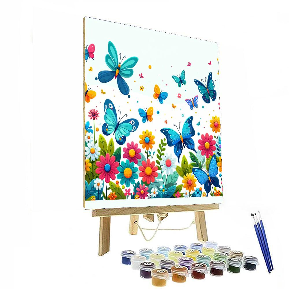 Wonders Of The Butterfly Garden Painting By Numbers Kit