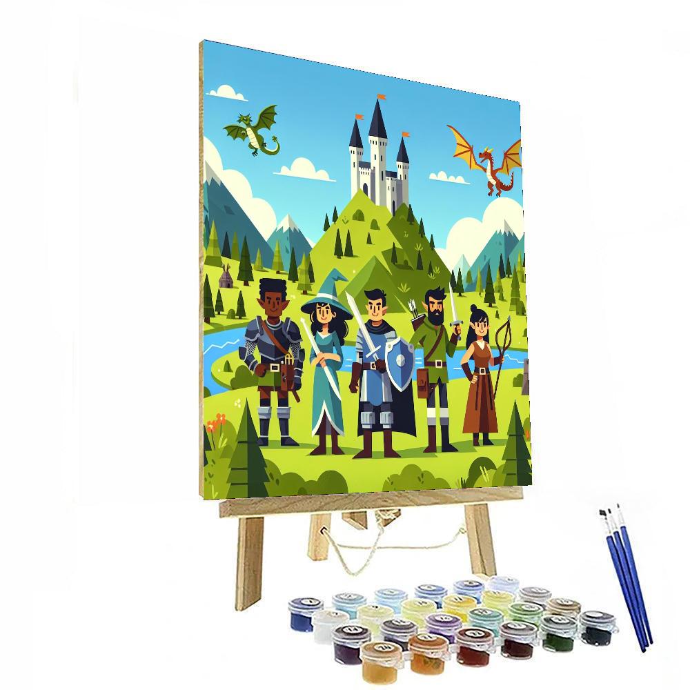 Medieval Adventure Realm DIY Paint By Numbers