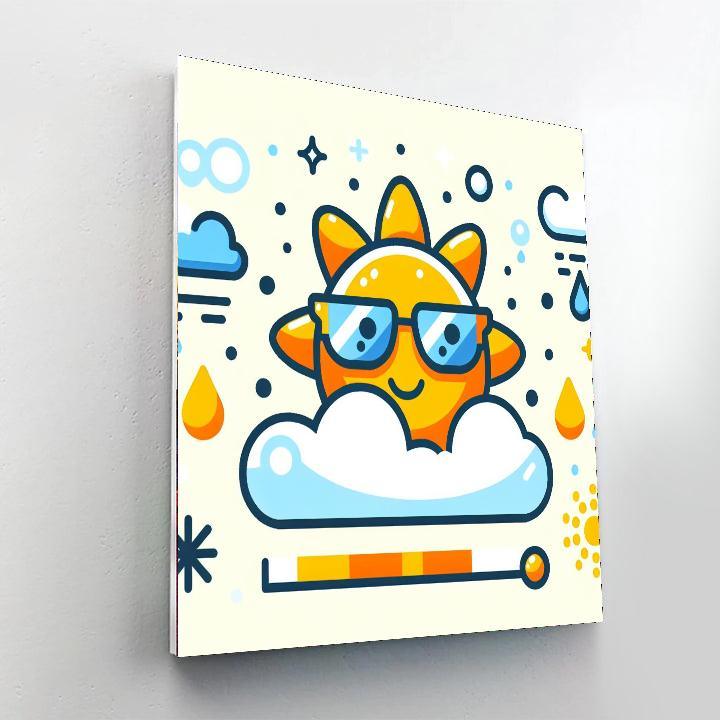 Wacky Weather DIY Paint By Numbers