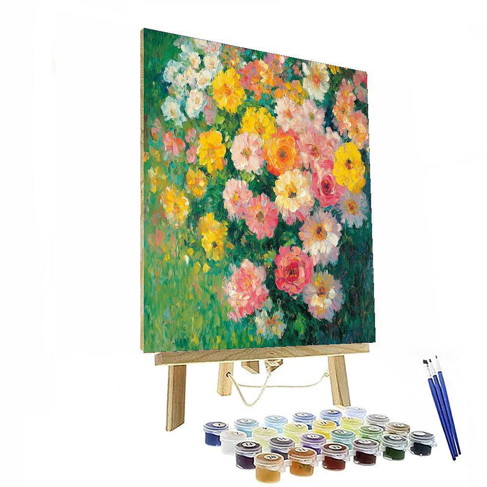 Pierre-Auguste Renoir Inspired Cascading Flora  Painting By Numbers Kit