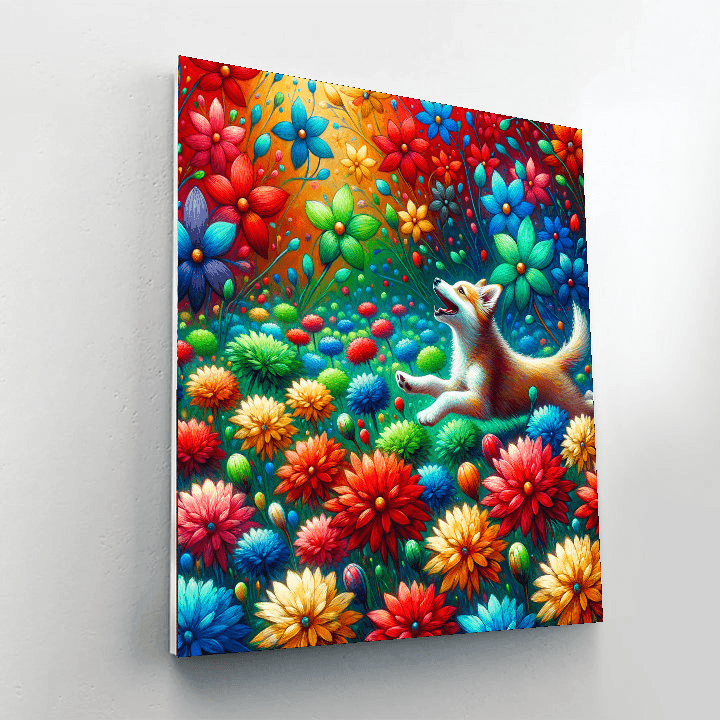 Dog's Day Delight Paint By Number