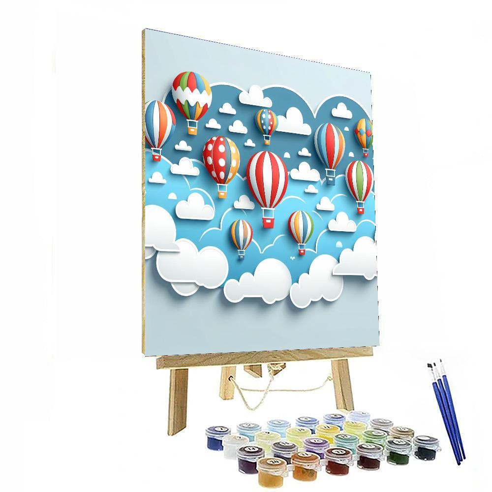 Magic Balloon Ride Painting By Numbers Kit
