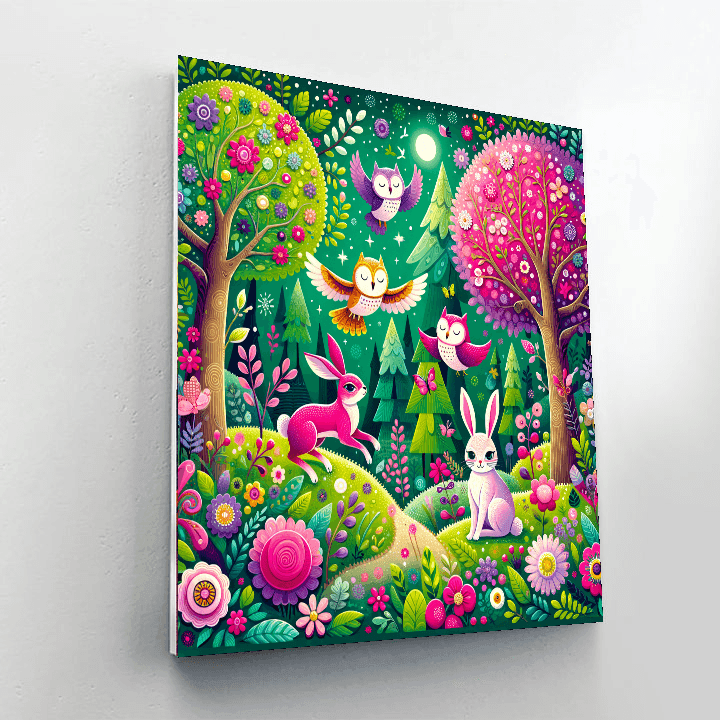 Charming Fairy Tale Forest Paint By Color