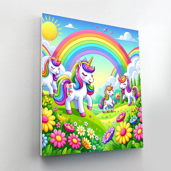 Fantasy Adventure In Unicorn Land Numbered Painting Kits