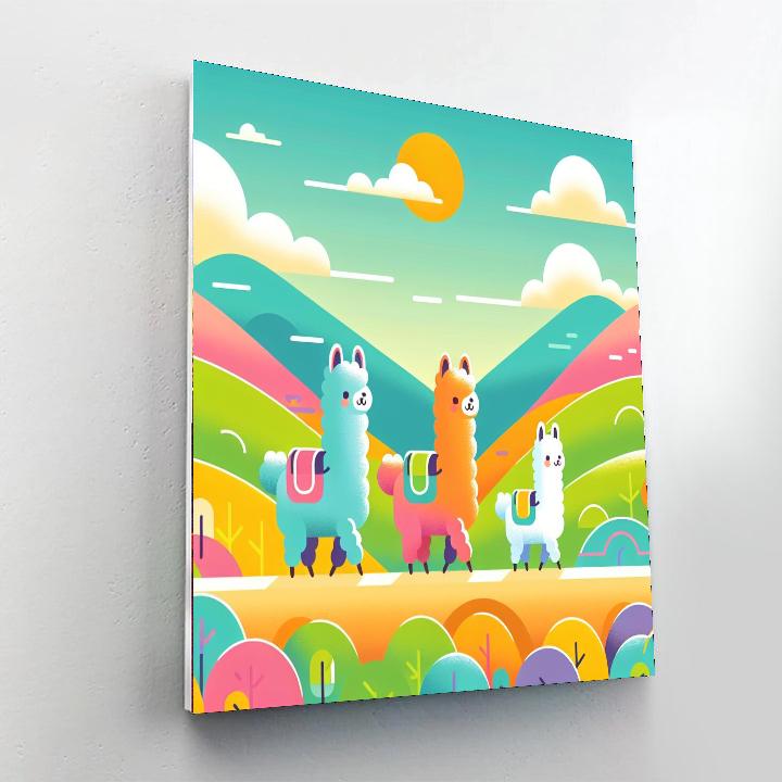 Adventure Alpaca Amigos Numbered Painting Kits