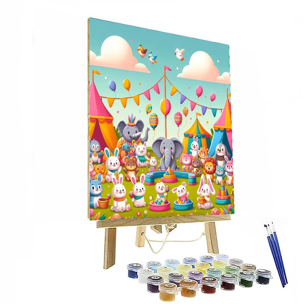 Festival Of Colorful Creatures Paint By Numbers Art