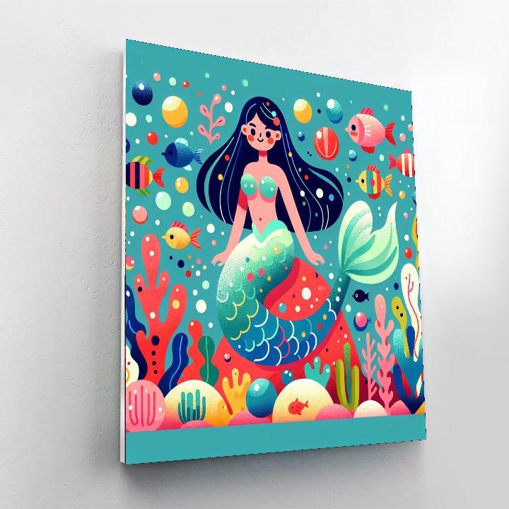 Whimsical Mermaid Paint By Numbers Art