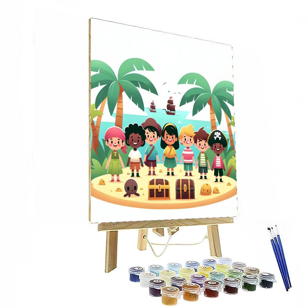 Tropical Treasure Trail Paint By Color
