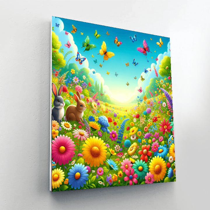 Sunny Meadow Adventure Paint By Numbers
