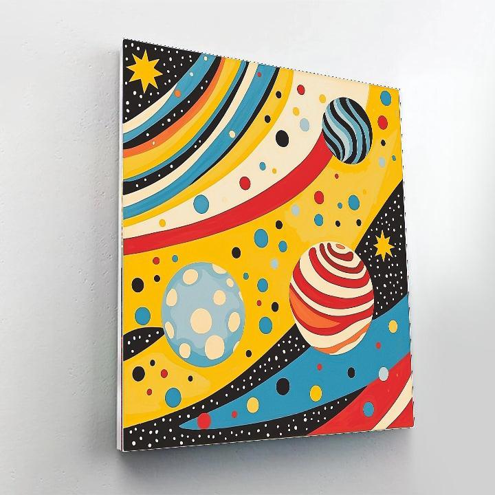 Yayoi Kusama Inspired Solar Radiance  DIY Paint By Numbers