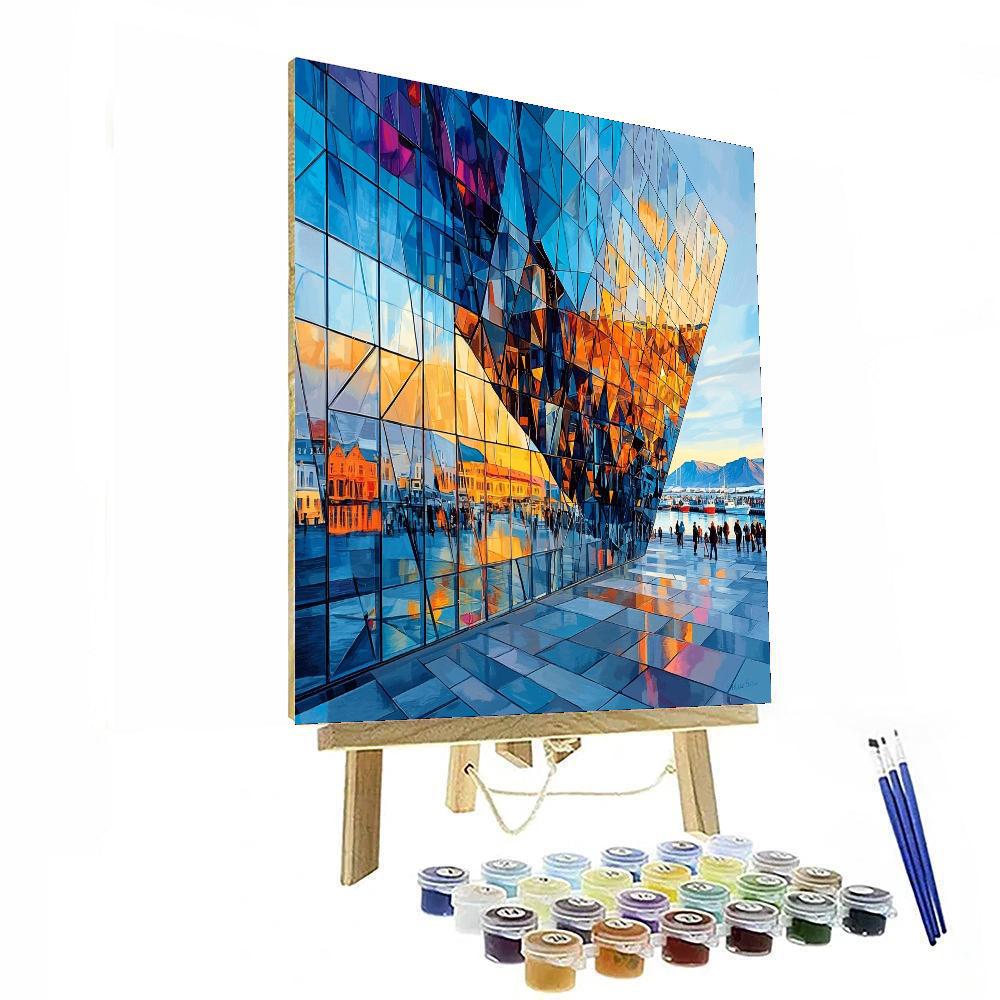 Reykjavik Harpa Concert Hall Numbered Painting Kits