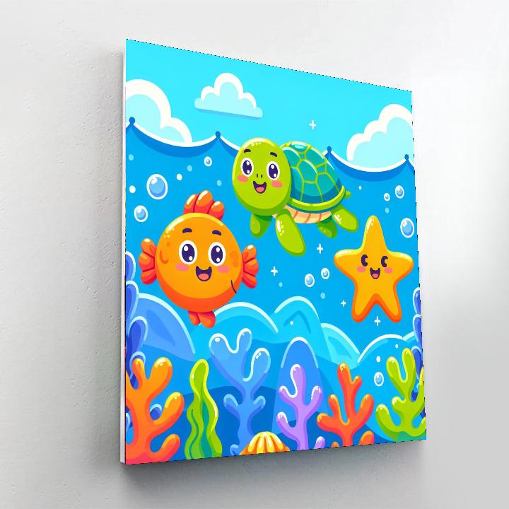 Silly Ocean Creatures Paint By Color