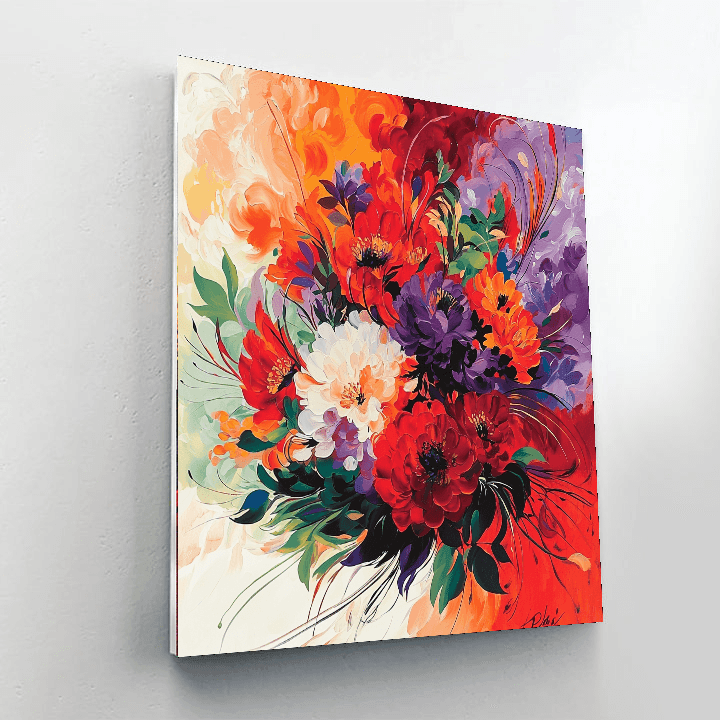 Dali Inspired Surreal Floral Fantasy  Painting By Numbers Kit