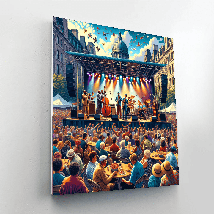 Festival Internacional De Jazz De Montreal - Canada Number Painting