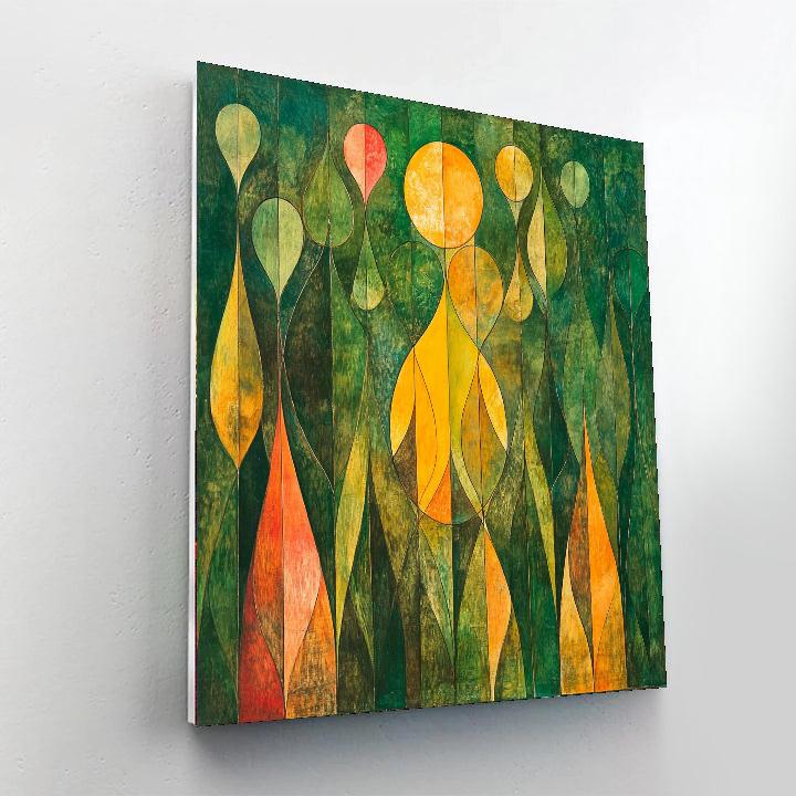 Paul Klee Inspired Chromatic Forests  Numbered Painting Kits
