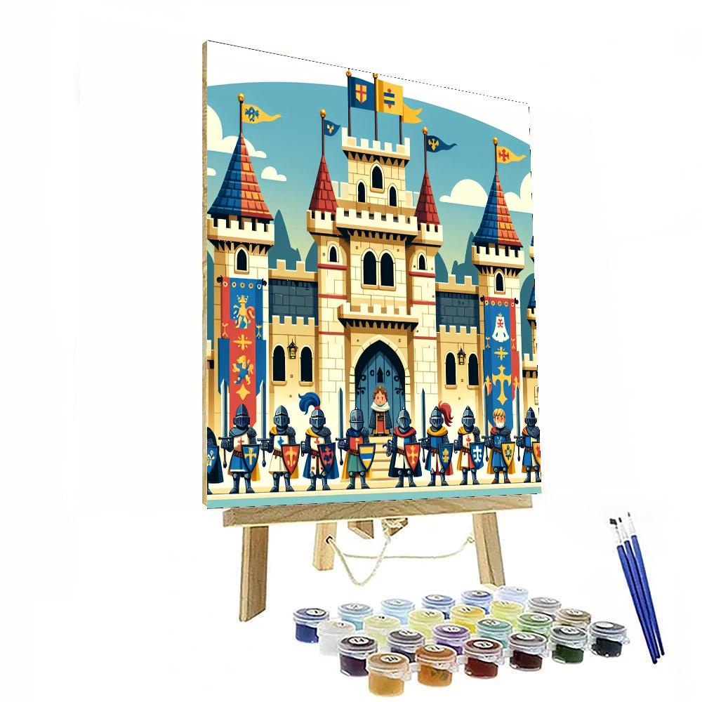 Courageous Castle Guardians Paint By Number