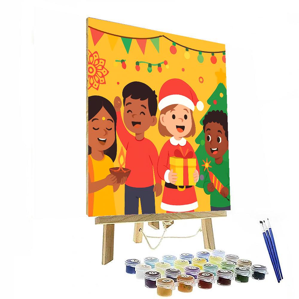 Holiday Festival Celebration Paint By Numbers