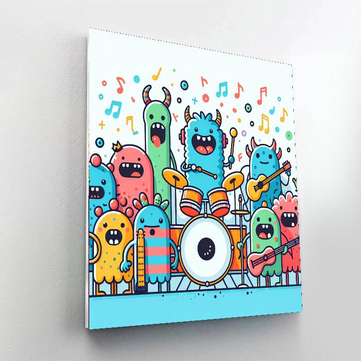 Jolly Monster Jam Paint By Numbers