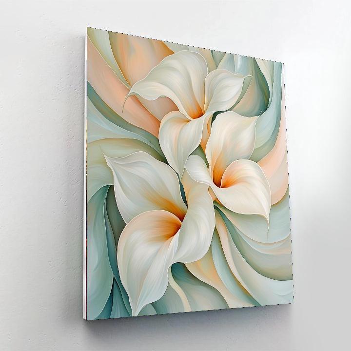 O'Keeffe Inspired Ethereal Floral Dance  Painting By Numbers Kit