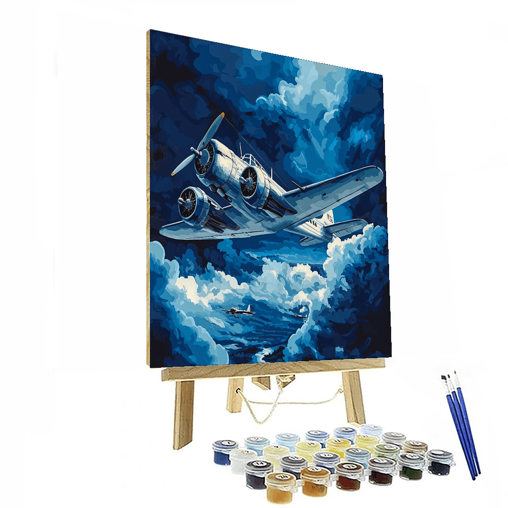 Charles Burchfield Inspired Aviation Dreams  Paint By Numbers Kits