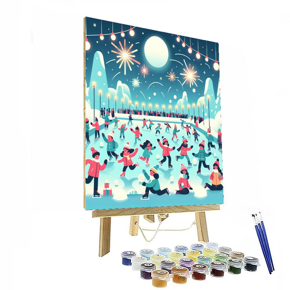 Winter Festival Fun Painting Number Kit