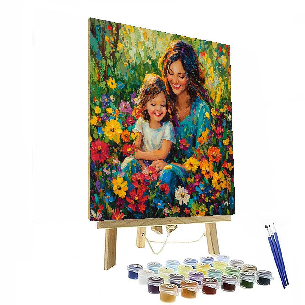 Morning Blossoms And Giggles Number Painting