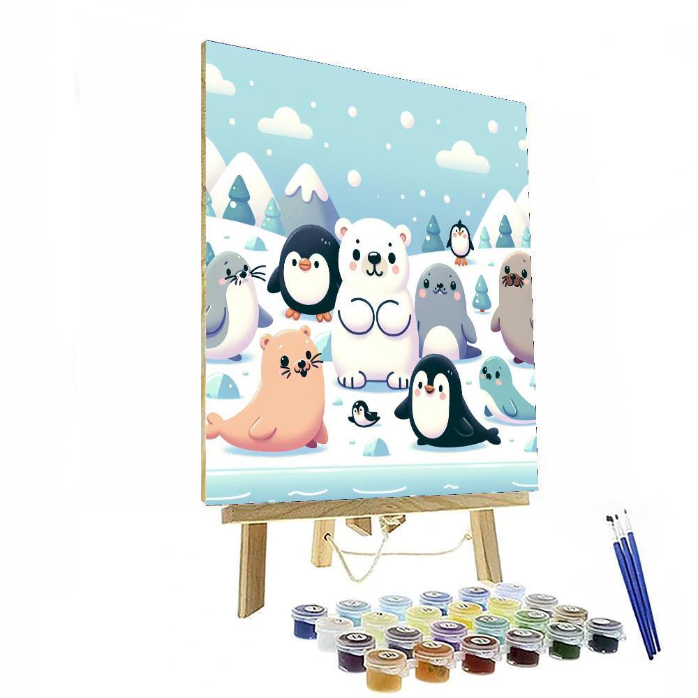 Silly Winter Wonderland Painting By Numbers Kit