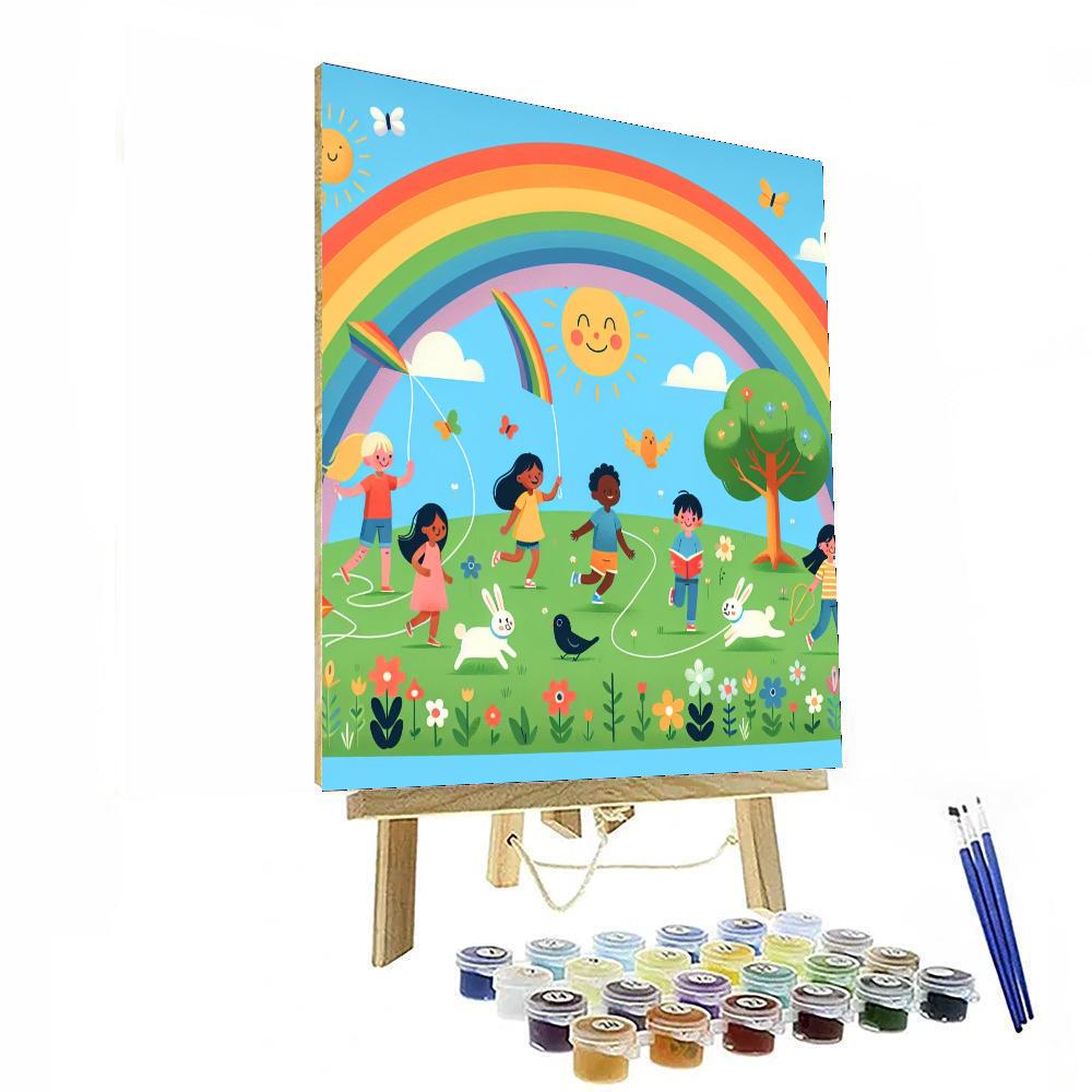 Radiant Rainbow Revelry Painting Number Kit