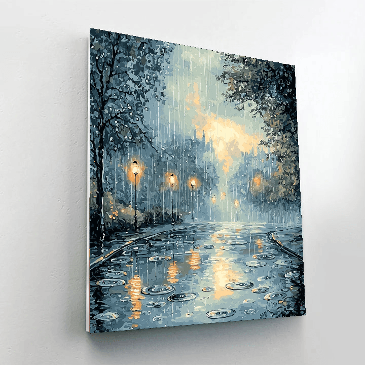 Klimt Inspired Rainy Day Reflections - DIY Painting By Numbers Kit