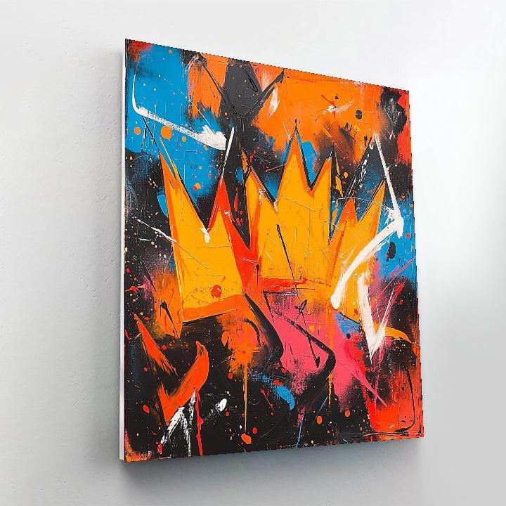Jean-Michel Basquiat Inspired Crown Of Dreams  Paint By Numbers Art