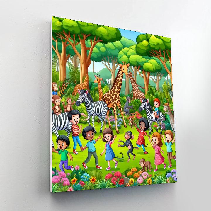 Fantastic Animal Adventure Painting By Numbers Kit