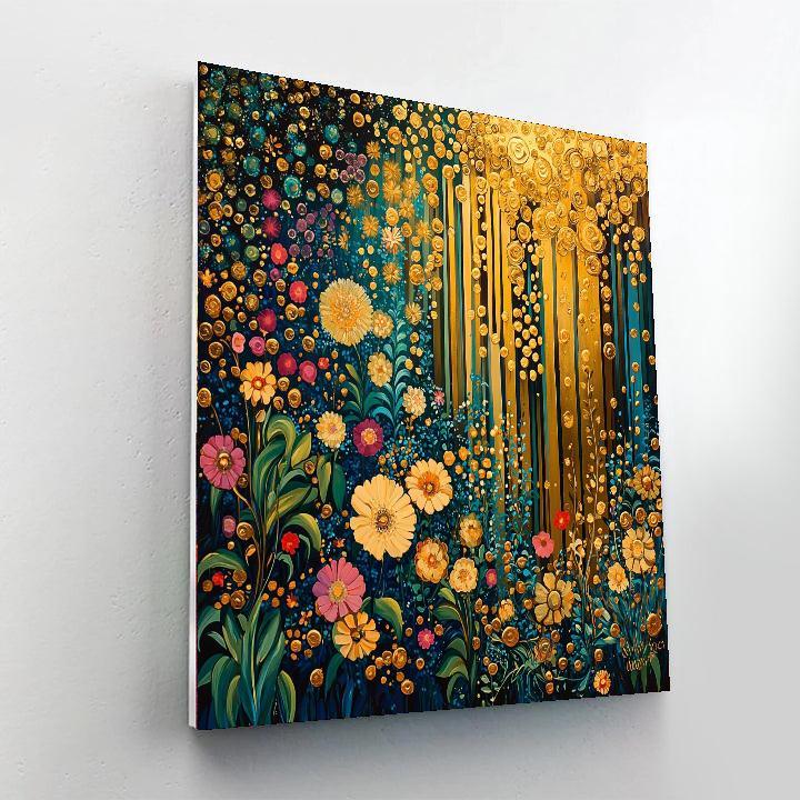 Gustav Klimt Inspired Klimt's Gilded Harmony  DIY Paint By Numbers