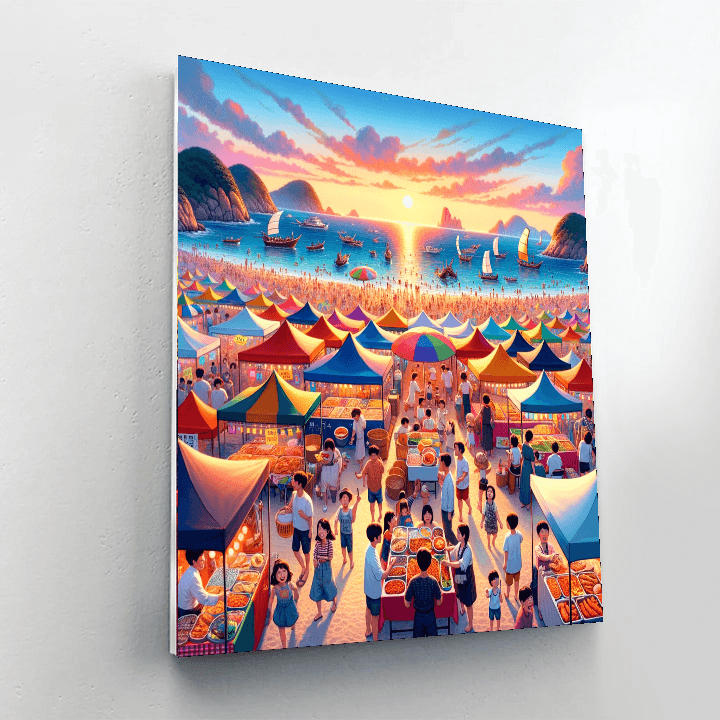 Sea Festival - South Korea Paint By Color