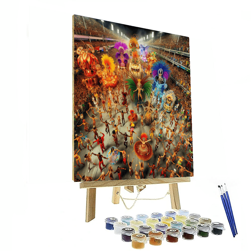 Carnaval De Rio - Rio De Janeiro, Brazil Number Painting