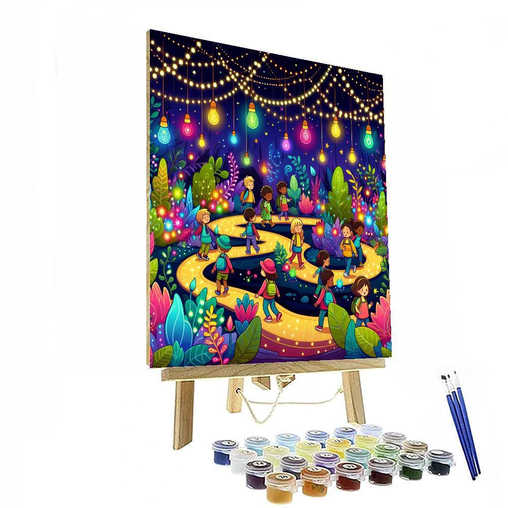 Magical Garden Of Lights Painting By Numbers Kit