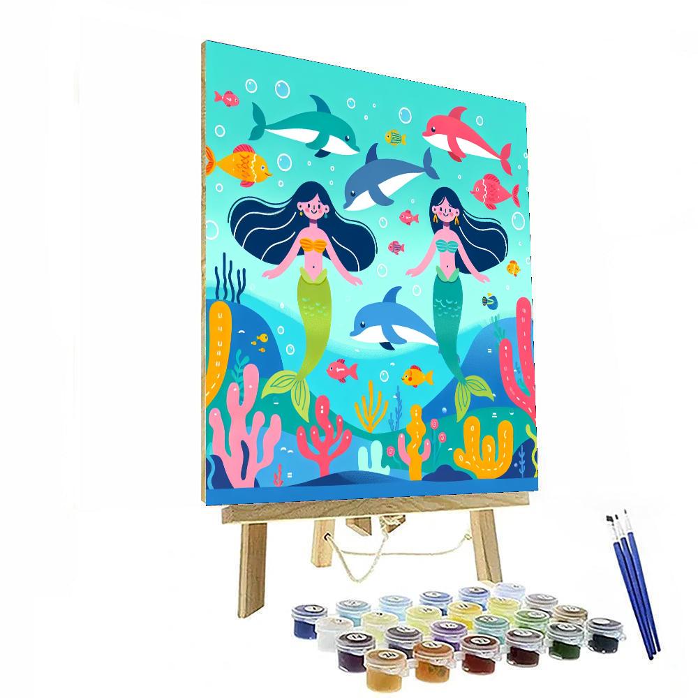 Seaside Mermaid Escapade DIY Paint By Numbers