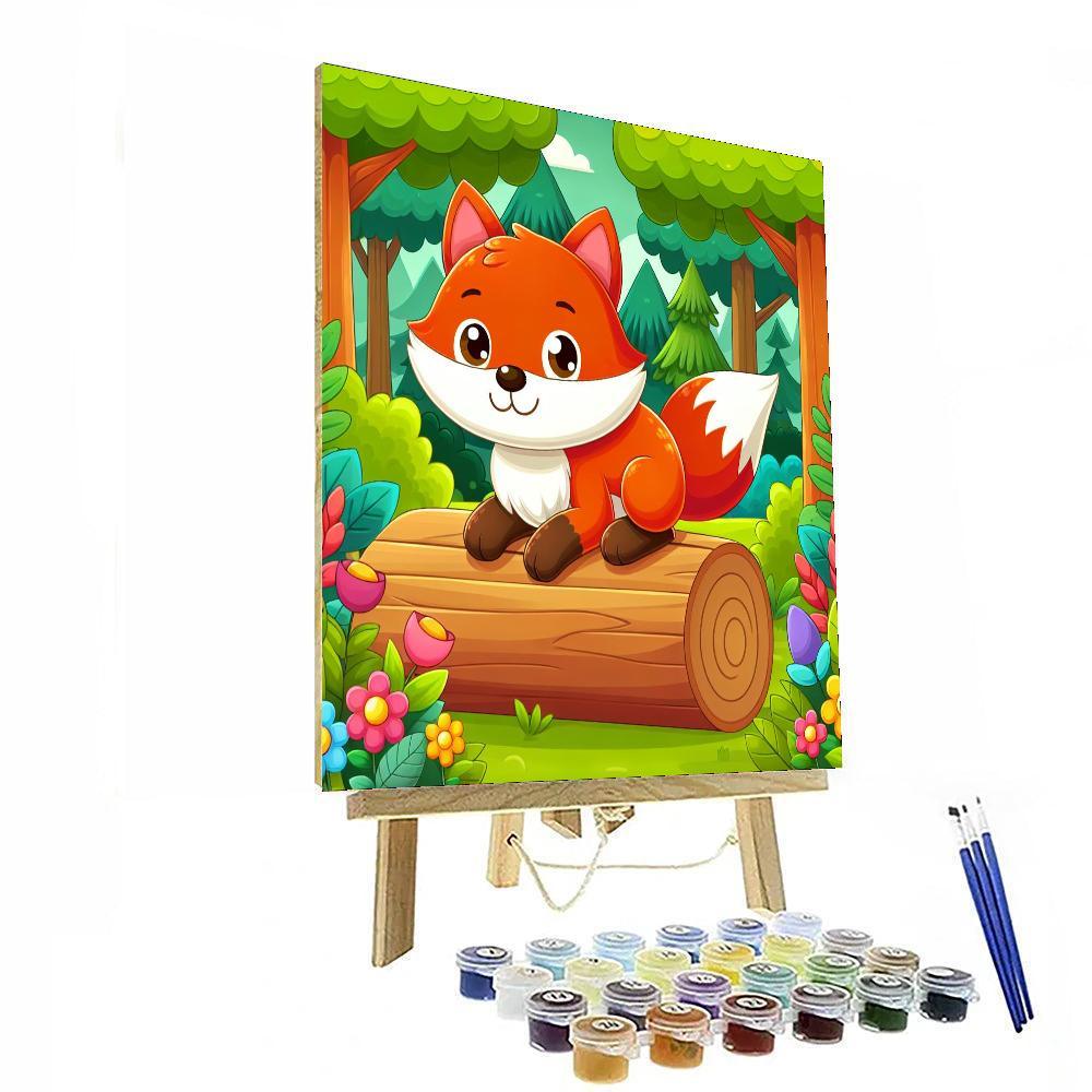 Colorful Woodland Creatures Painting Number Kit