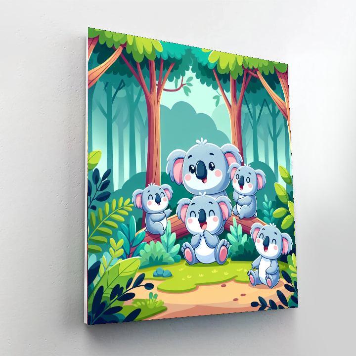 Cute Cuddly Koalas Painting By Numbers Kit