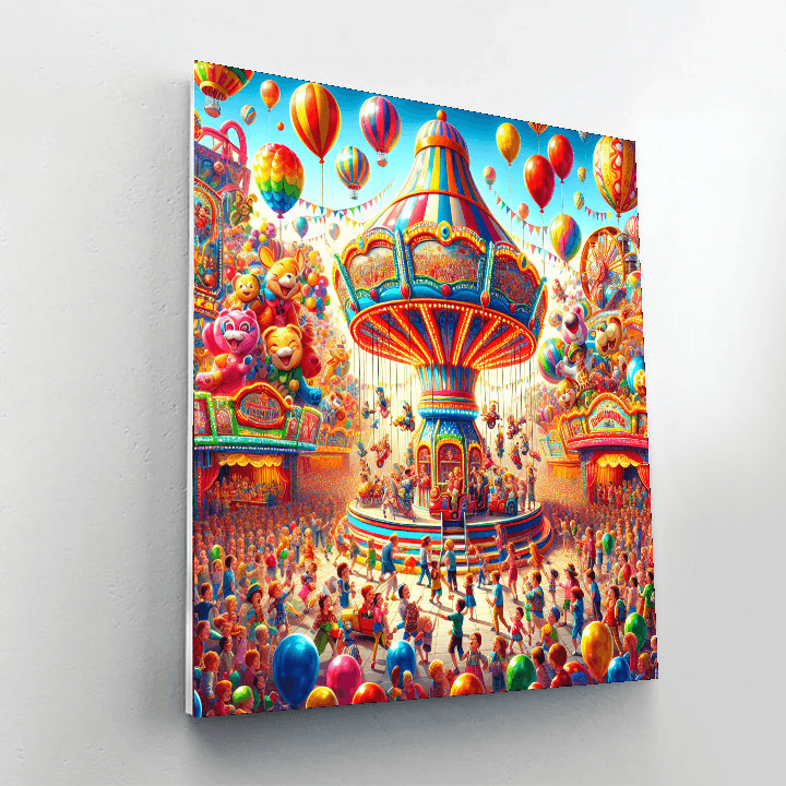 Joyful Carnival Fun Number Painting