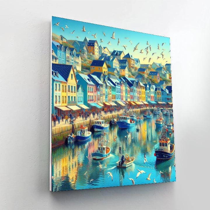 Seaside Townscape Paint By Numbers Kits