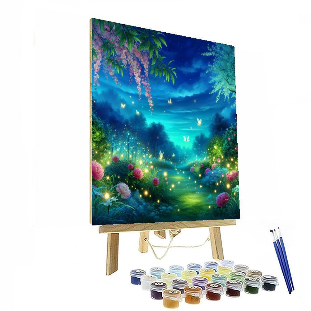 Glowing Firefly Garden Numbered Painting Kits