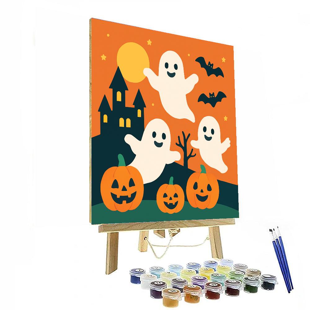 Spooky Halloween Paint By Numbers Art