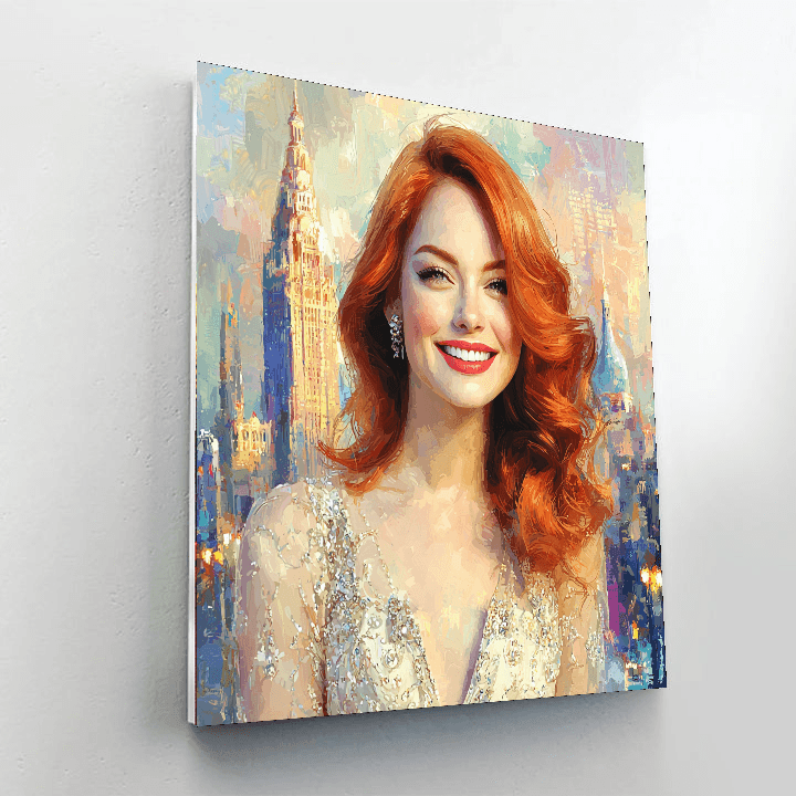 Emma Stone: The Radiant Muse Of La La Land Paint By Color