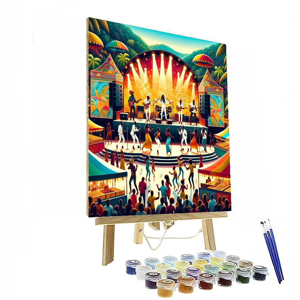 St. Lucia Jazz Festival Paint By Numbers Art