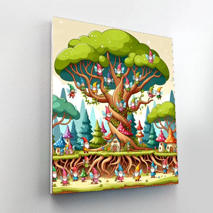 Secret Tree Kingdom Number Painting