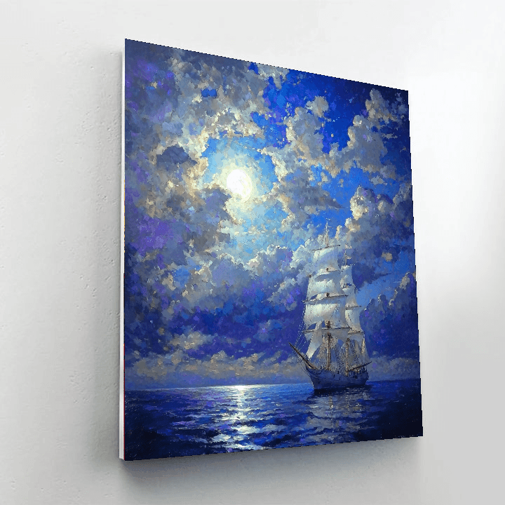 J.M.W. Turner Inspired Dreamy Nightscape  Paint By Numbers Art