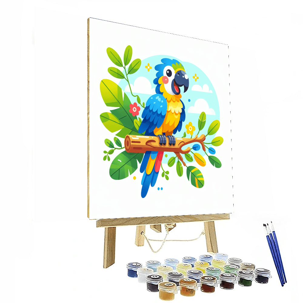 Bright Macaw Painting Number Kit